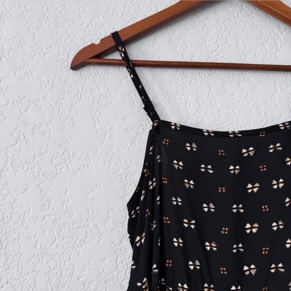 Old Navy Black Patterned Spaghetti Strap Short Dress Size Small - Picture 4 of 7